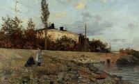 Thaulow, Frits - Evening at the Bay of Frogner